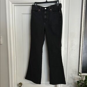 Women's Black Flared Jeans